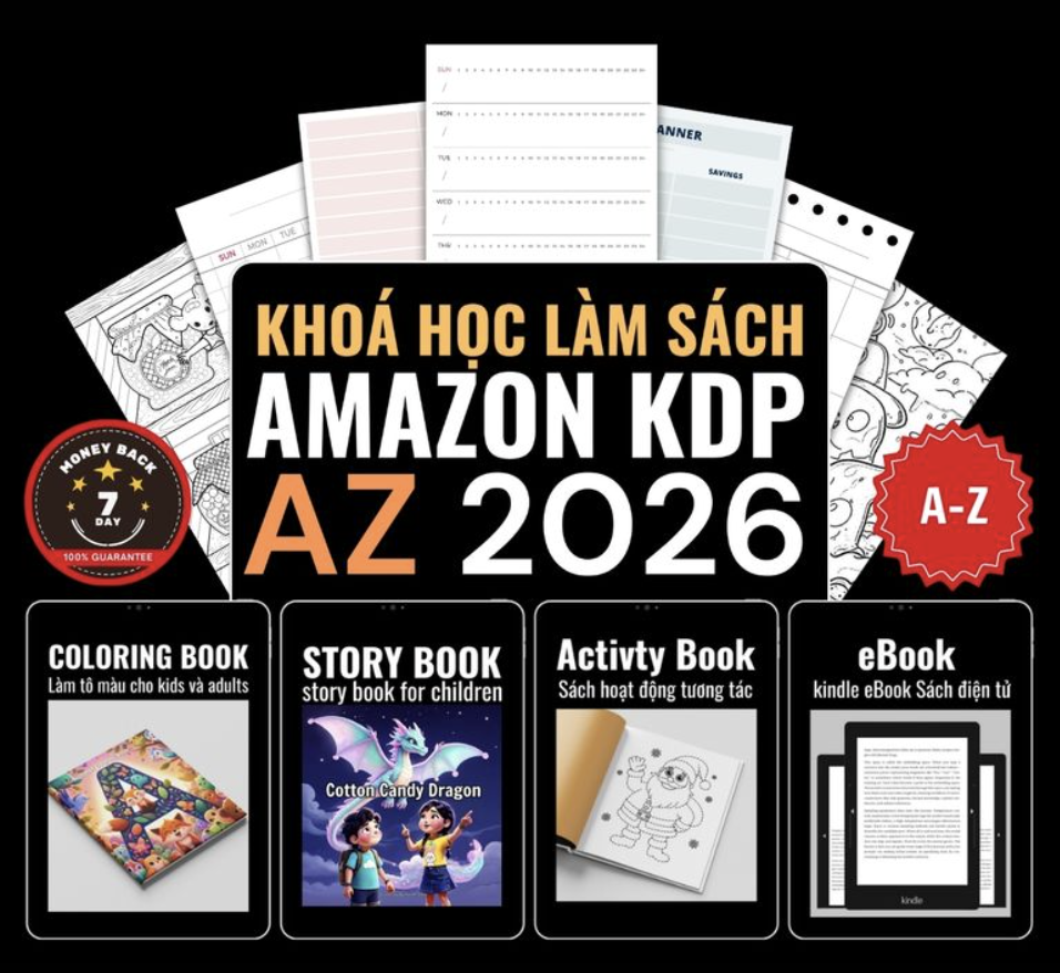Dashboard doanh thu Amazon KDP